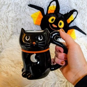 ✨ SOLD ✨Hyde & Eek Black Cat Coffee Mug